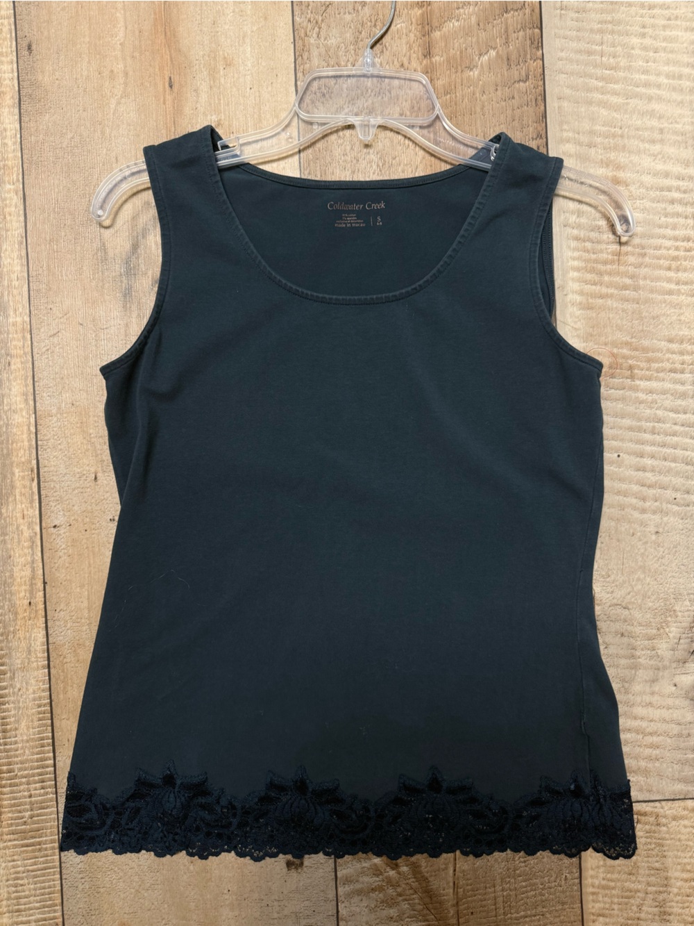 Lace embroidered tank